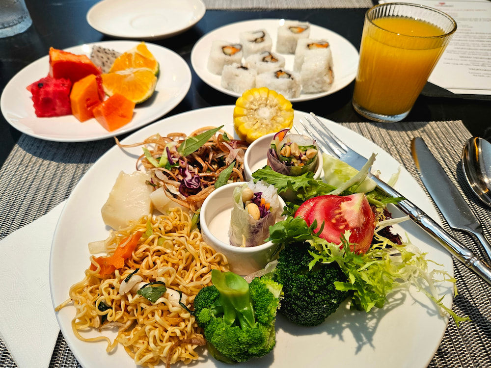 Vegan hotel breakfast in Hanoi, Vietnam: La Siesta Classic Hang Thung, Hanoi, Vietnam