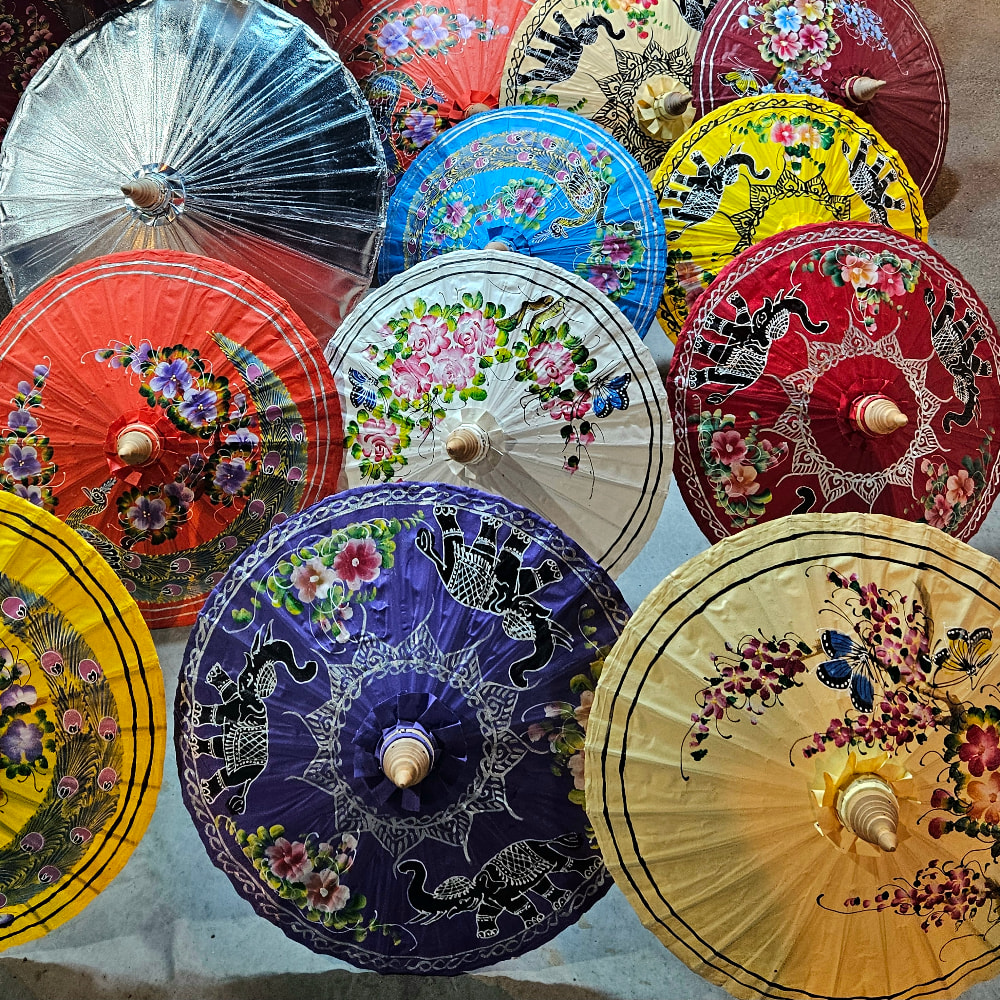 Parasols at the Chiang Mai Sunday Night Market