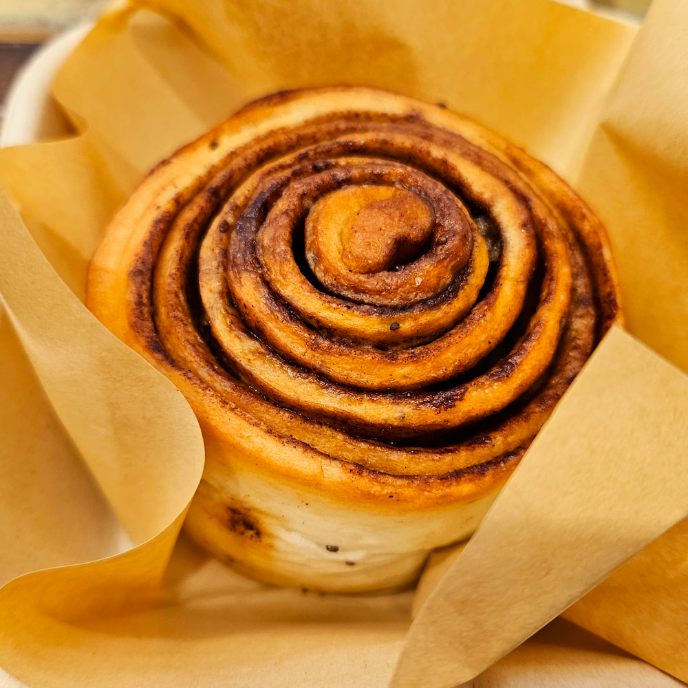 Vegan cinnamon roll in Taipei, Taiwan